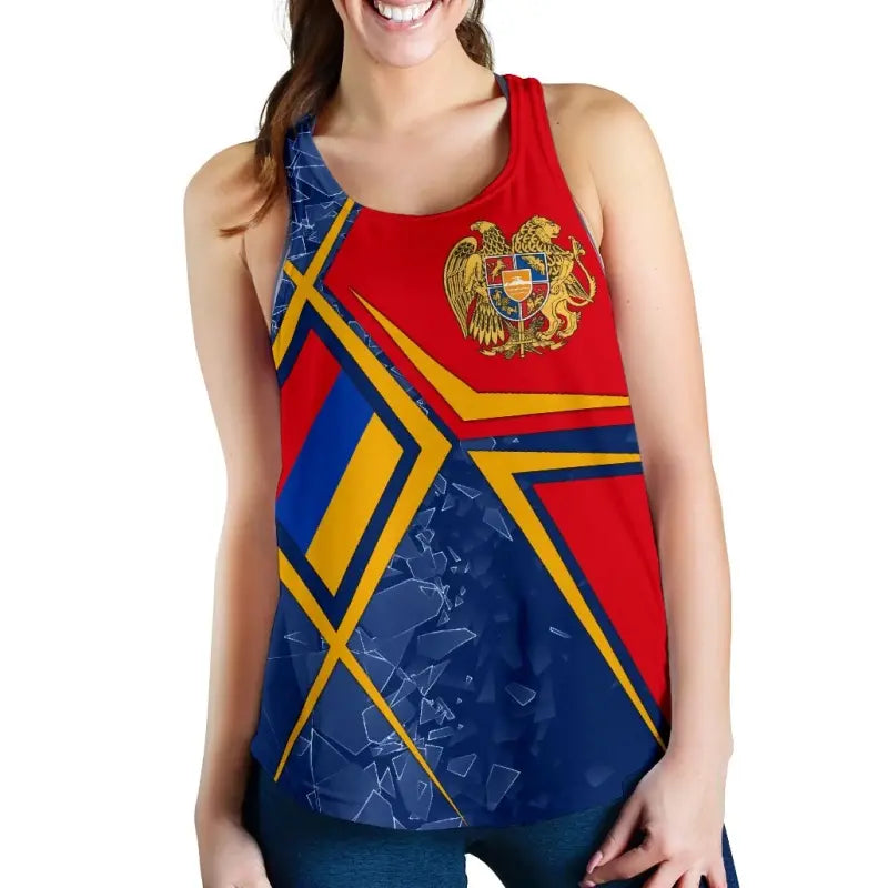 Armenia Womens Racerback Tank , Armenia Legend RLT8 - Wonder Print Shop