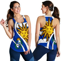 Uruguay Women's Racerback Tank Flag, Coat Of Arms RLT6 - Wonder Print Shop