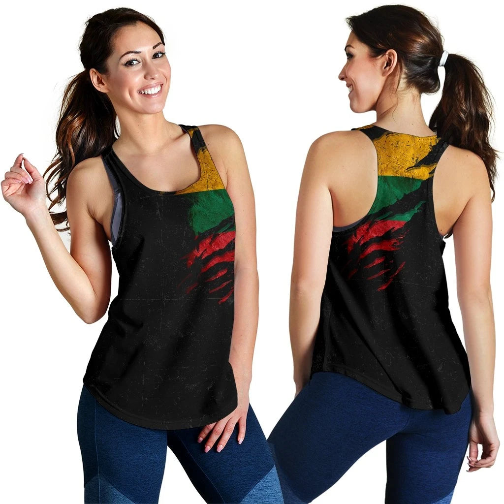 Lithuania in Me Women's Tanktop, Special Grunge Style RLT6 - Wonder Print Shop