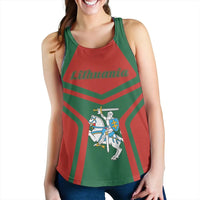 Lithuania Coat Of Arms Women Racerback Tank My Style5 RLT6 - Wonder Print Shop