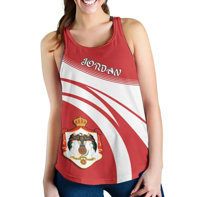 Jordan Coat Of Arms Women Tanktop Cricket RLT8 - Wonder Print Shop