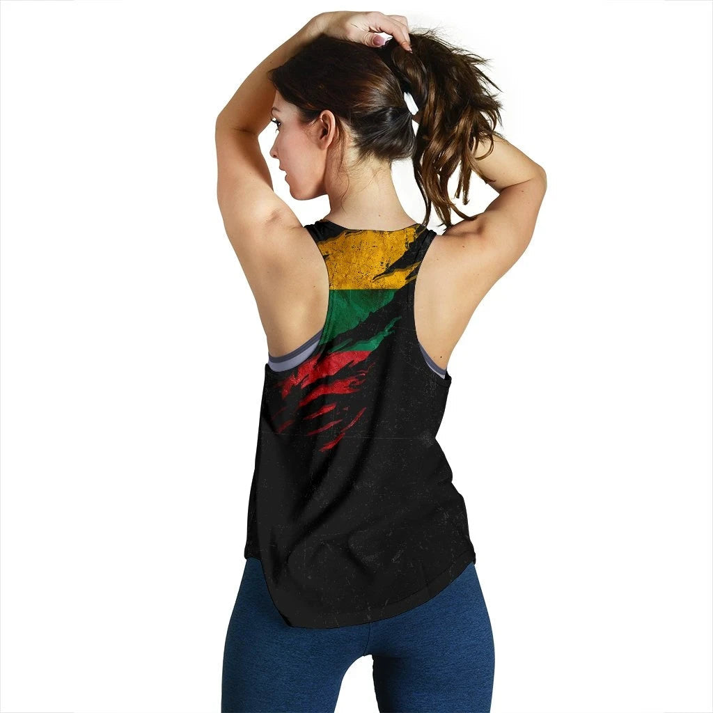Lithuania in Me Women's Tanktop, Special Grunge Style RLT6 - Wonder Print Shop