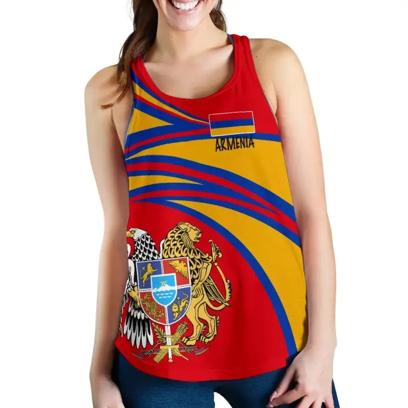 Armenia Womens Racerback Tank RLT8 - Wonder Print Shop