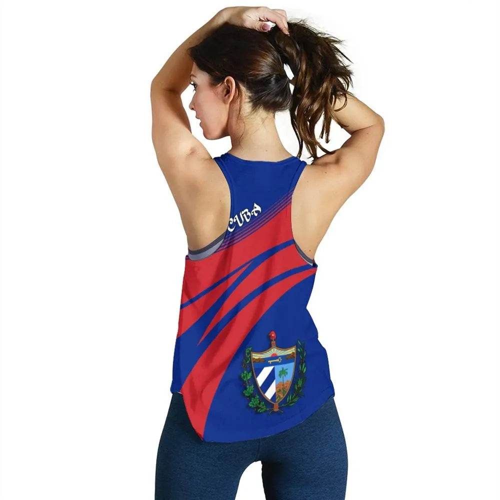 Cuba Coat Of Arms Women Tanktop Cricket RLT13 - Wonder Print Shop