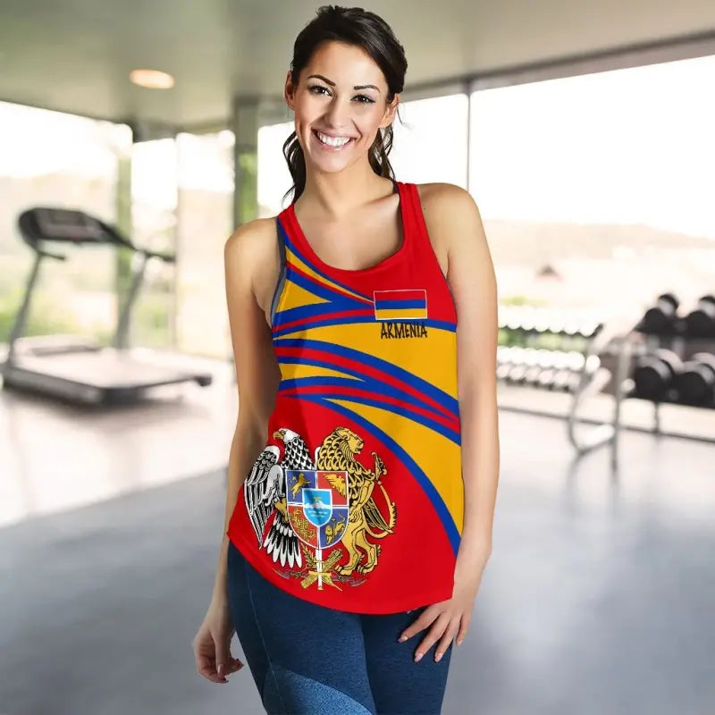 Armenia Womens Racerback Tank RLT8 - Wonder Print Shop