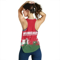 Hungary Womens Racerback Tank, Smudge Style RLT8 - Wonder Print Shop