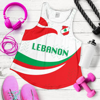 Lebanon Women Racerback Tank Proud Version RLT6 - Wonder Print Shop
