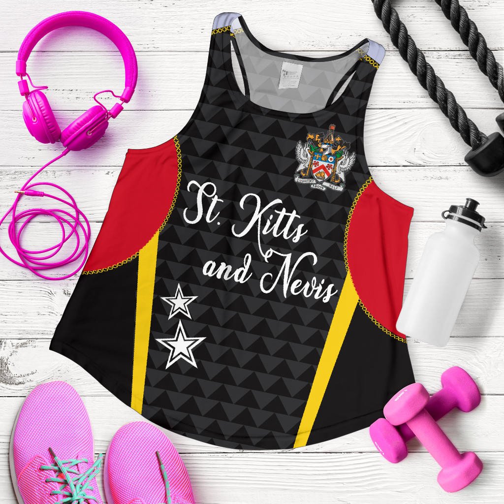 Saint Kitts and Nevis Women's Racerback Tank Exclusive Edition RLT6 - Wonder Print Shop