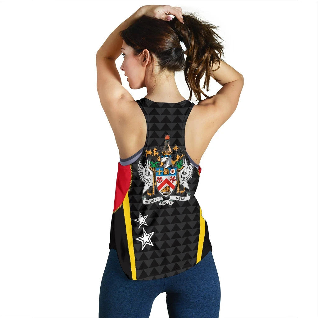 Saint Kitts and Nevis Women's Racerback Tank Exclusive Edition RLT6 - Wonder Print Shop