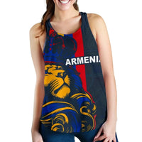 Armenia Lion Womens Racerback Tank RLT8 - Wonder Print Shop