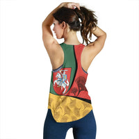 Lithuania Women's Racerback Tank, Flag of Lithuania RLT6 - Wonder Print Shop