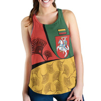 Lithuania Women's Racerback Tank, Flag of Lithuania RLT6 - Wonder Print Shop