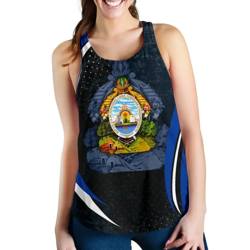 Honduras Womens Racerback Tank, Honduras Spirit RLT8 - Wonder Print Shop