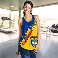 Colombia Women Racerback Tank Smudge Version RLT7 - Wonder Print Shop