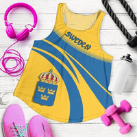 Sweden Coat Of Arms Women Tanktop Cricket RLT7 - Wonder Print Shop