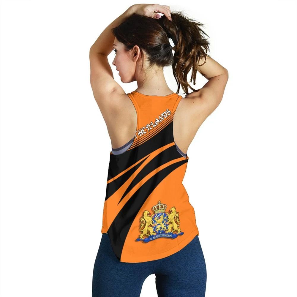 Netherlands Coat Of Arms Women Tanktop Cricket RLT7 - Wonder Print Shop