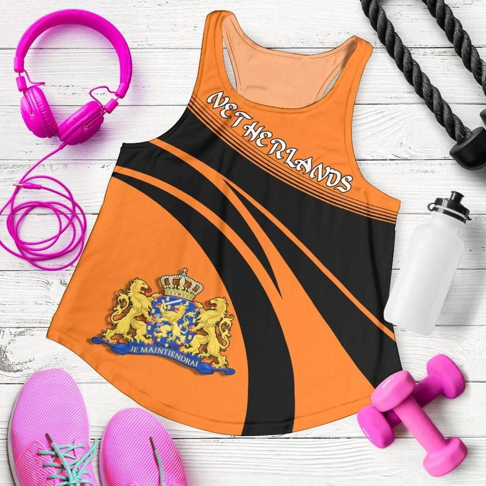 Netherlands Coat Of Arms Women Tanktop Cricket RLT7 - Wonder Print Shop