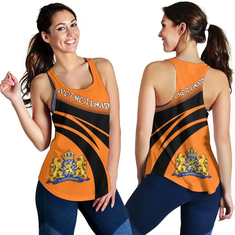Netherlands Coat Of Arms Women Tanktop Cricket RLT7 - Wonder Print Shop