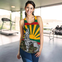 Lithuania Women's Racerback Tank Iron Wolf RLT6 - Wonder Print Shop