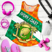 Ivory Coast Women Racerback Tank Sporty Style RLT7 - Wonder Print Shop