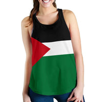 State Of Palestine Women's Racerback Tank Original Flag RLT13 - Wonder Print Shop