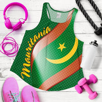 Mauritania Women's Racerback Tank, Mauritania Flag and Coat Of Arms RLT12 - Wonder Print Shop