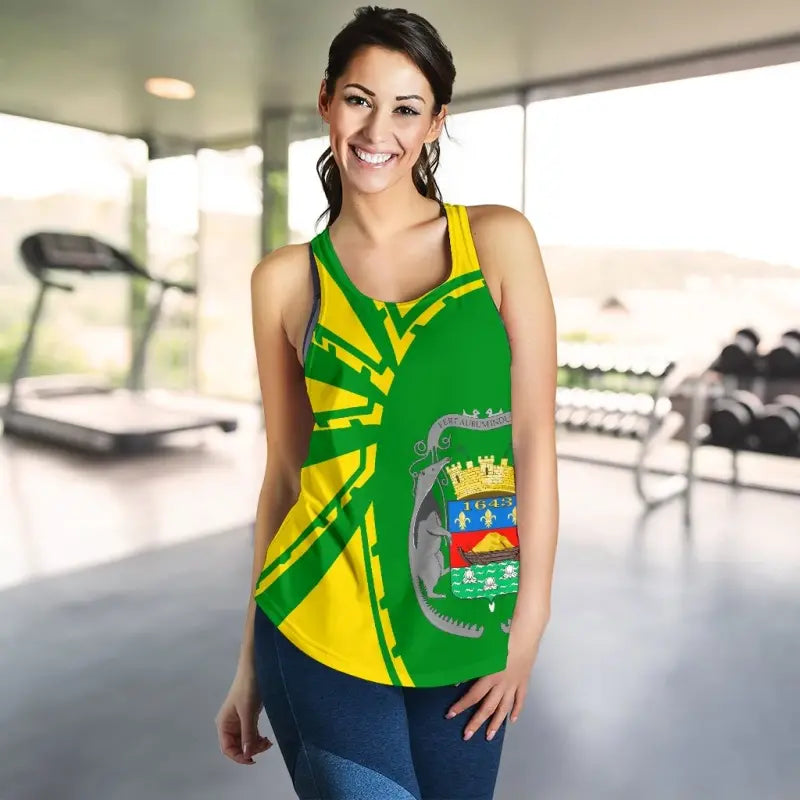 French Guyana Tank Top For Women Premium Style RLT8 - Wonder Print Shop