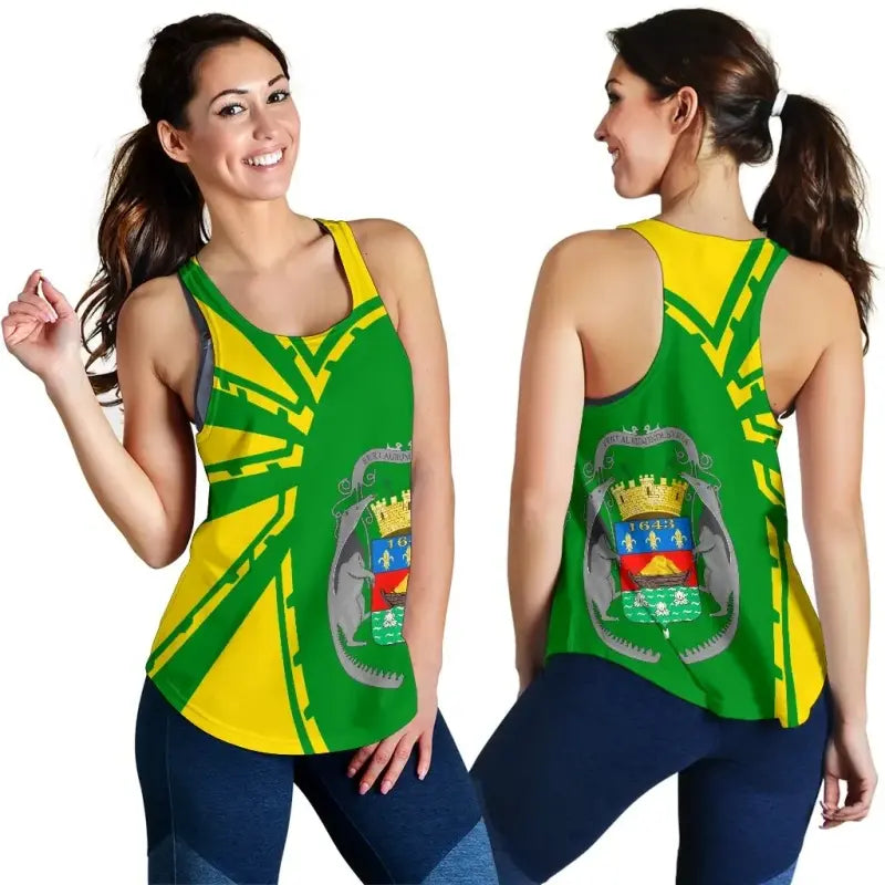 French Guyana Tank Top For Women Premium Style RLT8 - Wonder Print Shop