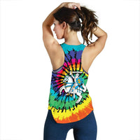 Lithuania Women Racerback Tank Tie Dye RLT6 - Wonder Print Shop
