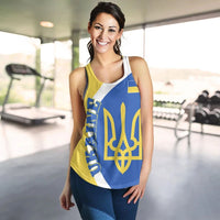 Ukraine Women's Racerback Tank Half Cirlce RLT7 - Wonder Print Shop