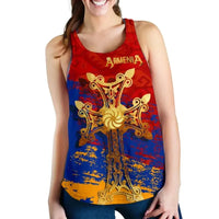 Armenia Khachkar, Armenian Cross Special Womens Racerback Tank RLT8 - Wonder Print Shop
