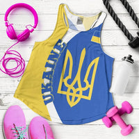 Ukraine Women's Racerback Tank Half Cirlce RLT7 - Wonder Print Shop