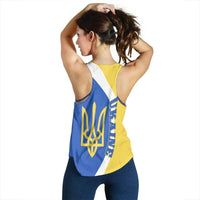 Ukraine Women's Racerback Tank Half Cirlce RLT7 - Wonder Print Shop