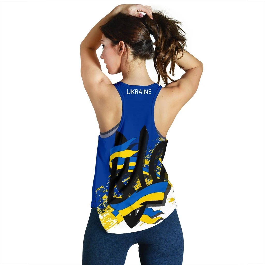 Ukraine Special Women's Racerback Tank RLT7 - Wonder Print Shop