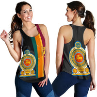 Sri Lanka Coat Of Arm Flag Women's Racerback Tank RLT7 - Wonder Print Shop