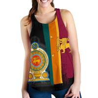 Sri Lanka Coat Of Arm Flag Women's Racerback Tank RLT7 - Wonder Print Shop