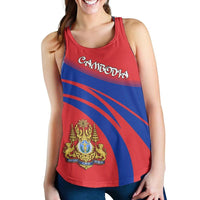 Cambodia Coat Of Arms Women Tanktop Cricket RLT7 - Wonder Print Shop