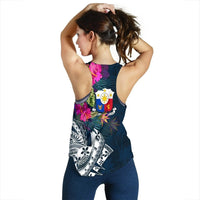 The Philippines Personalised Women's Racerback Tank, Summer Vibes RLT6 - Wonder Print Shop