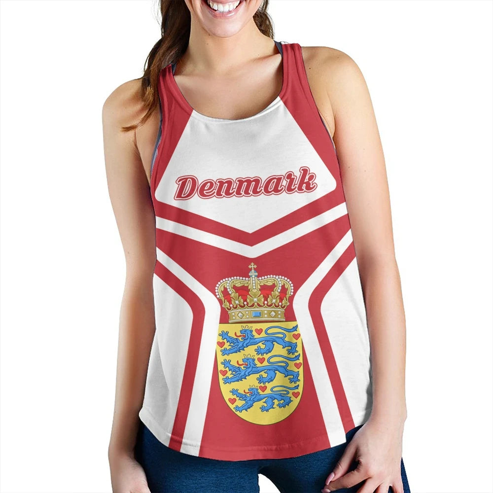 Denmark Coat Of Arms Women Racerback Tank My Style RLT13 - Wonder Print Shop