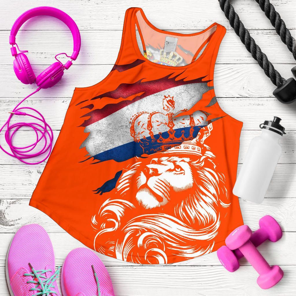 Netherlands Lion In Me Women's Racerback Tank RLT7 - Wonder Print Shop