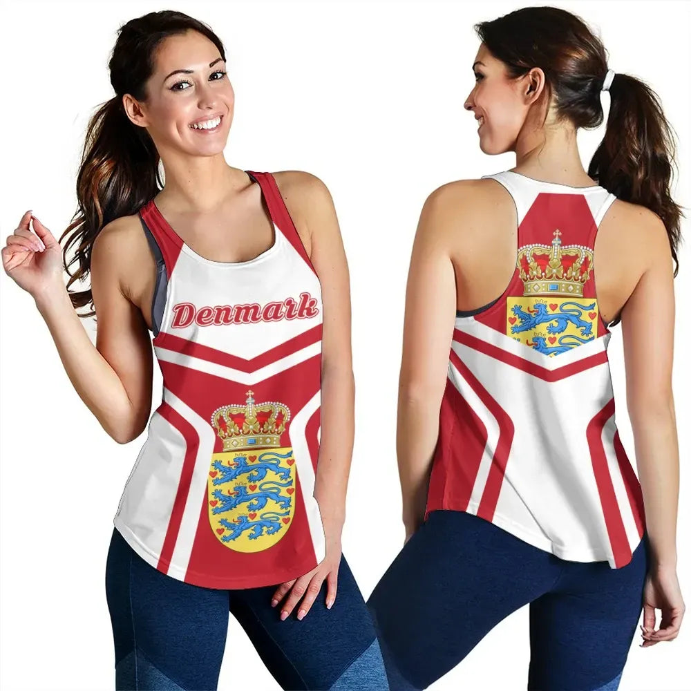 Denmark Coat Of Arms Women Racerback Tank My Style RLT13 - Wonder Print Shop