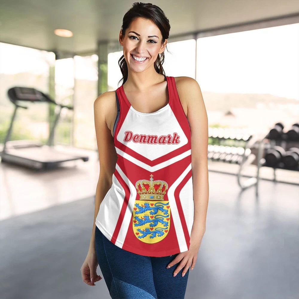 Denmark Coat Of Arms Women Racerback Tank My Style RLT13 - Wonder Print Shop