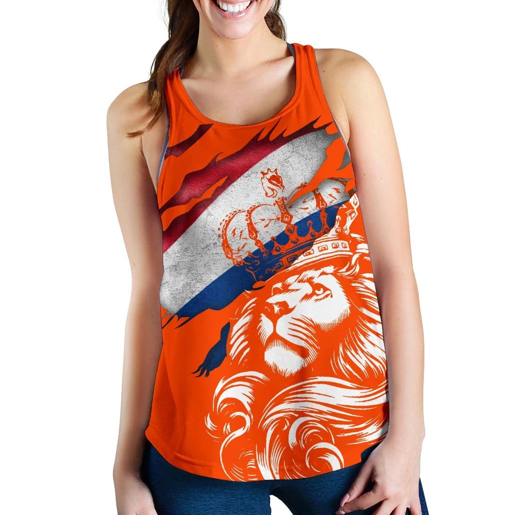 Netherlands Lion In Me Women's Racerback Tank RLT7 - Wonder Print Shop