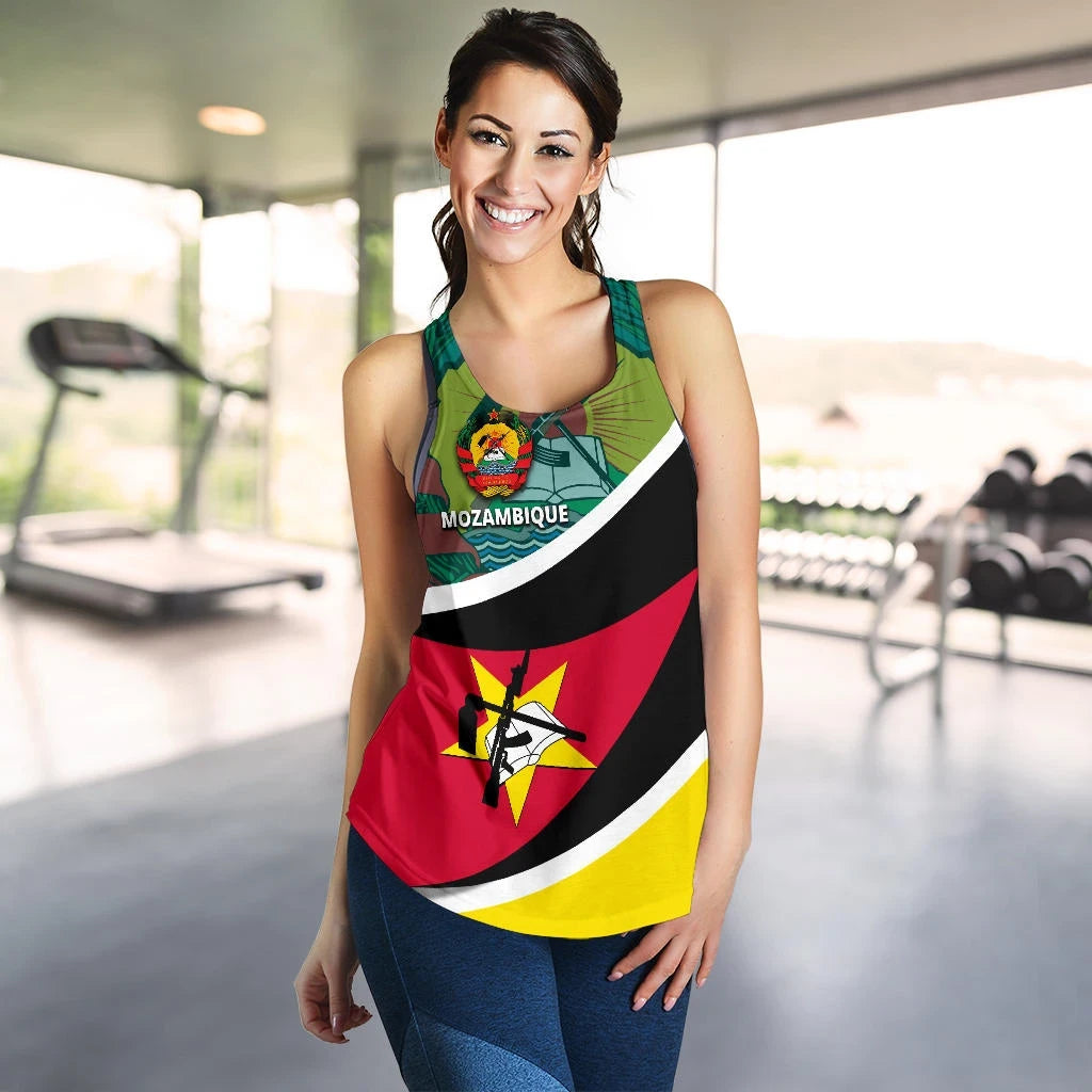 Mozambique Women Racerback Tank Road to Hometown RLT7 - Wonder Print Shop