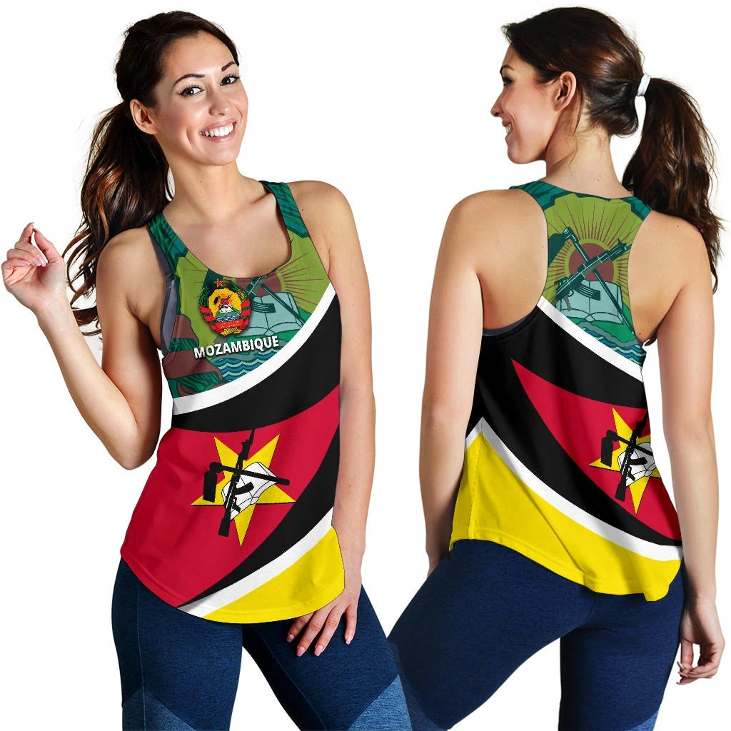 Mozambique Women Racerback Tank Road to Hometown RLT7 - Wonder Print Shop
