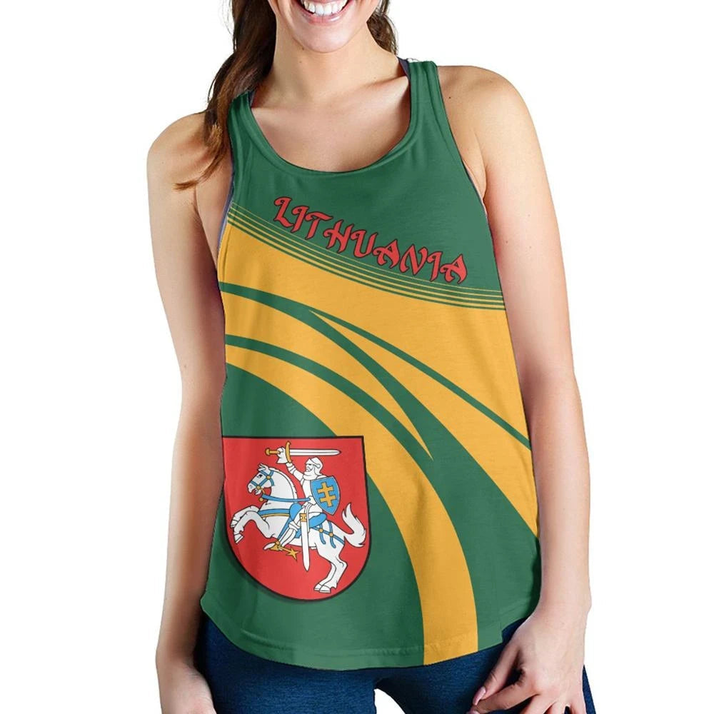 Lithuania Coat Of Arms Women Tanktop Cricket RLT6 - Wonder Print Shop