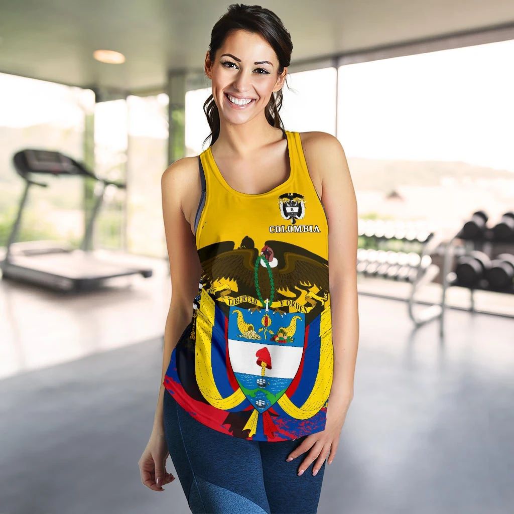 Colombia Special Women's Racerback Tank RLT7 - Wonder Print Shop