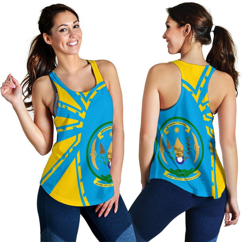 Rwanda Tank Top For Women Premium Style RLT12 - Wonder Print Shop