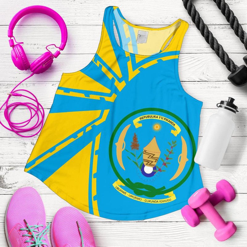 Rwanda Tank Top For Women Premium Style RLT12 - Wonder Print Shop
