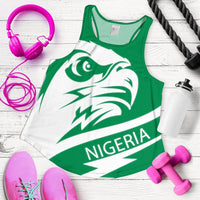 Nigeria Womens Racerback Tank, Eagle Version RLT8 - Wonder Print Shop